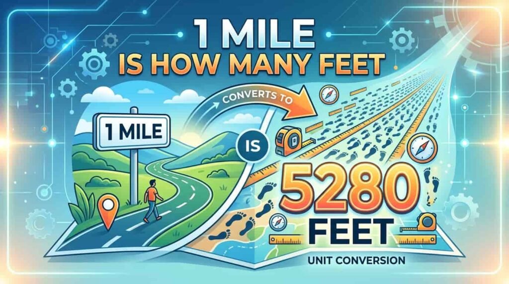1 miles is how many feet​ image