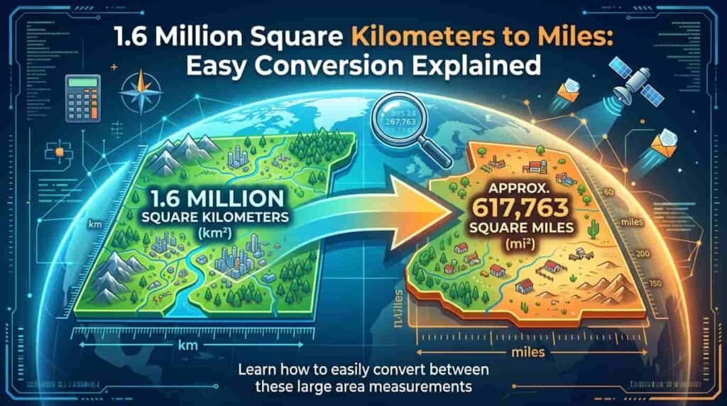 1.6 million square kilometers to miles​ image