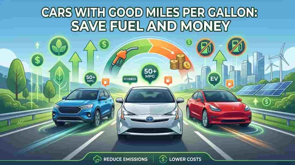cars with good miles per gallon​ image