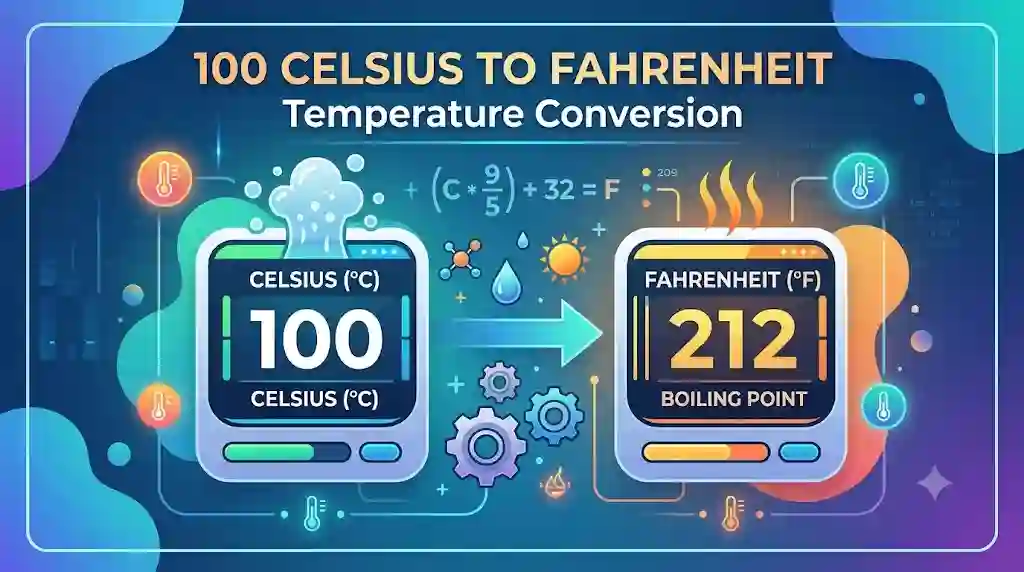 100 Celsius to Fahrenheit: Complete Conversion Guide 100 Celsius to Fahrenheit image