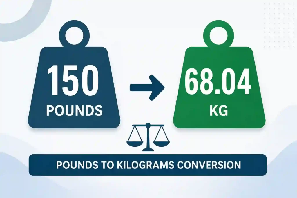 150 Pounds to KG: Exact Conversion, Formula, 150 pounds to KG iamge