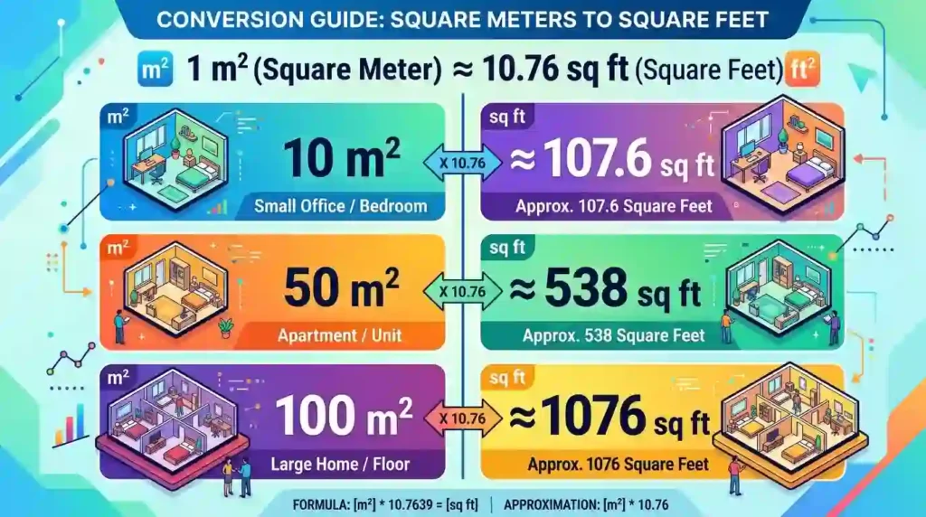 Square Meters to Square Feet IMAGE